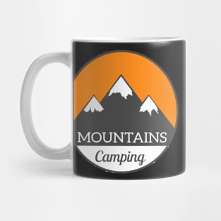 Mountain Sticker Camping, for Norway Lovers, Mounatin Mug